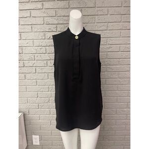 Anne Klein Women Black Sleeveless Blouse Size M NWOT